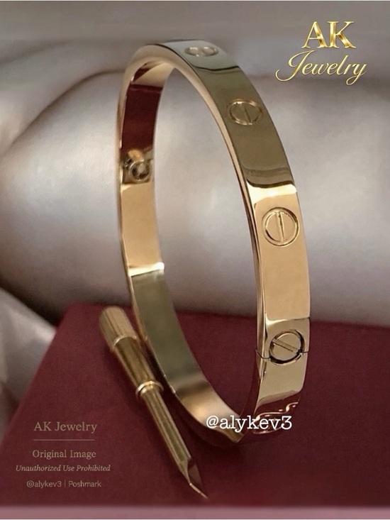 AK Jewelry Jewelry - 💎18k LUXURY Screw Tighten Closure, Cuff, Bracelet, High End